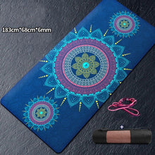 Load image into Gallery viewer, 72&quot;x39&quot;x8mm Large Size Yoga Mat Natural Non-Slip Mat
