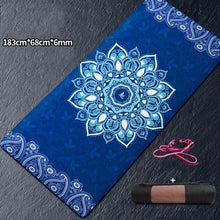 Load image into Gallery viewer, 72&quot;x39&quot;x8mm Large Size Yoga Mat Natural Non-Slip Mat
