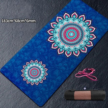 Load image into Gallery viewer, 72&quot;x39&quot;x8mm Large Size Yoga Mat Natural Non-Slip Mat
